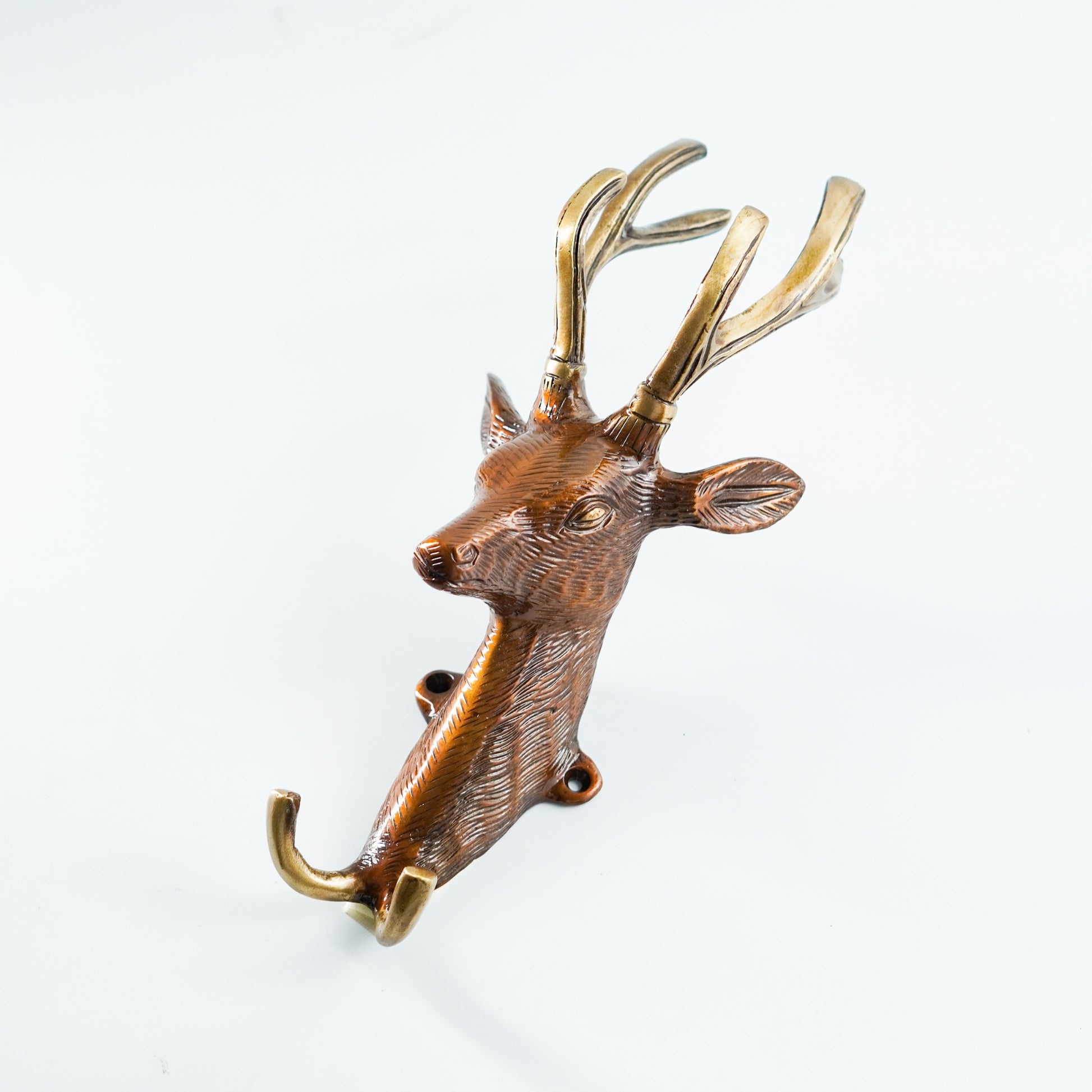 Home Decorative Hook Deer Head Decorated All-Copper Hook Wall